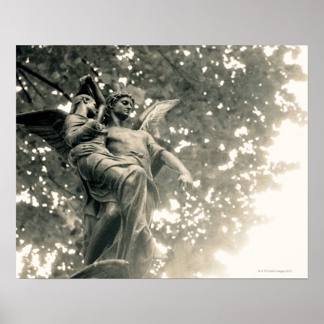 Statue St. Michael, Pere Lachaise Friedhof, Poster (Vorne)