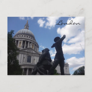 Statue st paul postkarte