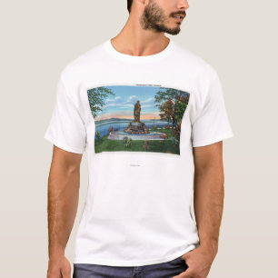 Statue-Szene im Promenaden-Park T-Shirt