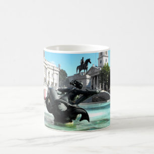 Statue und Brunnen am Trafalgar Square Tasse