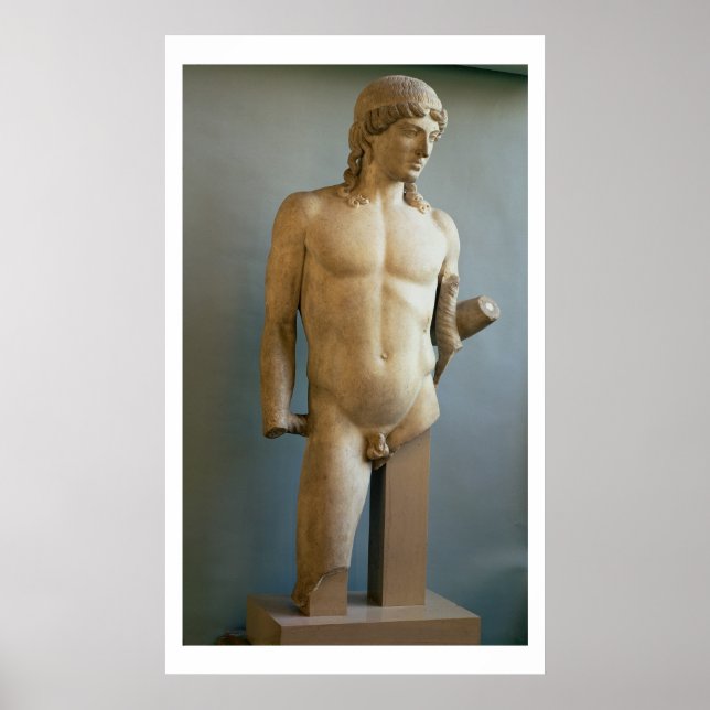 Statue von Apollo, griechisch, c.480-400 v. Chr. ( Poster (Vorne)