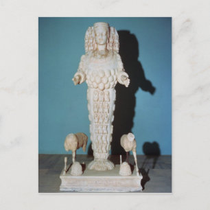 Statue von Artemis mit Jagdhunden, c.AD 135-75 Postkarte