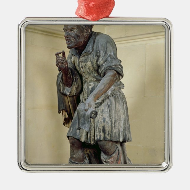 Statue von Äsop Ornament Aus Metall (Vorne)