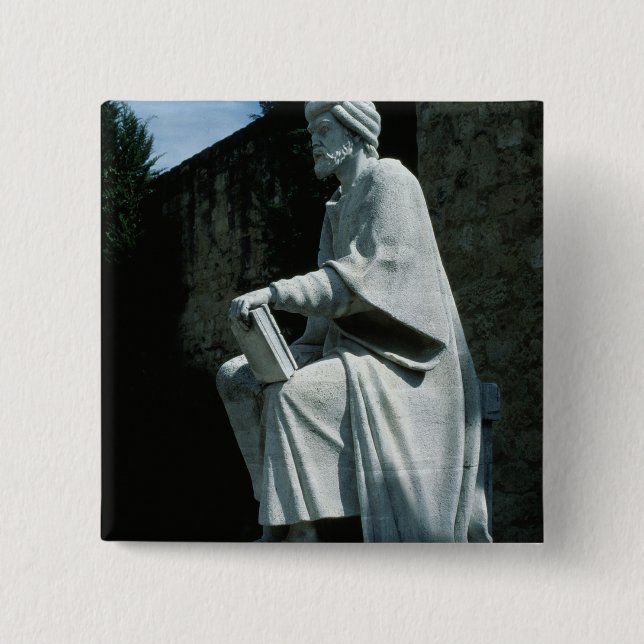 Statue von Averroes Button (Vorderseite)
