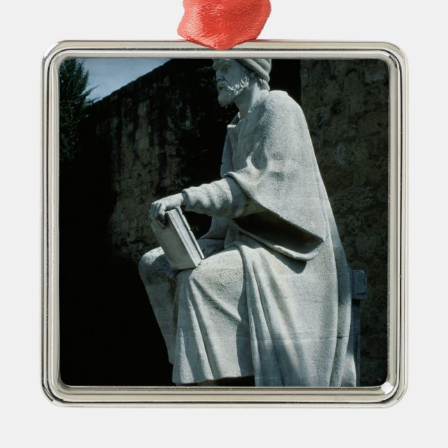 Statue von Averroes Silbernes Ornament (Vorne)