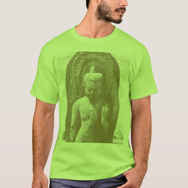 Statue von Buddha T-Shirt (Vorderseite)