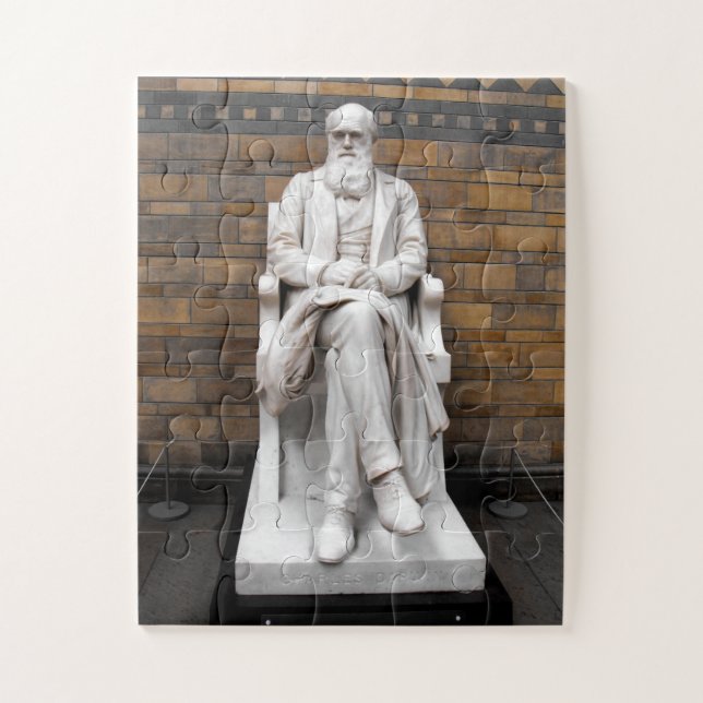 Statue von Charles Darwin Puzzle (Vertikal)