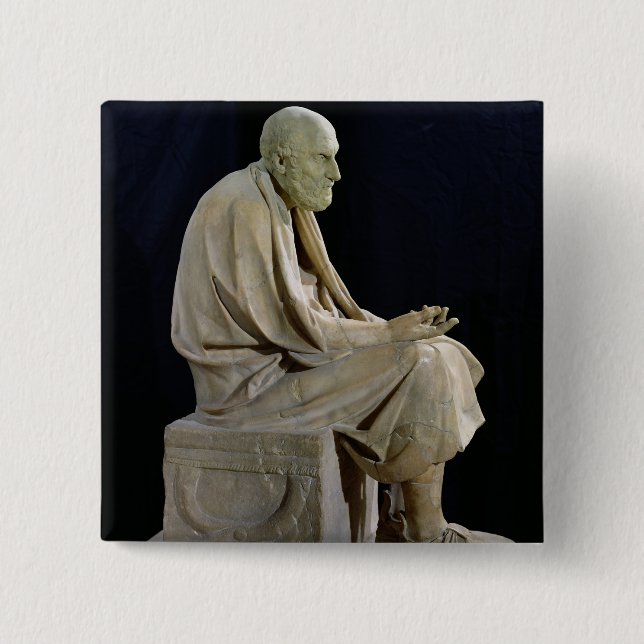 Statue von Chrysippus der griechische Philosoph Button (Vorderseite)