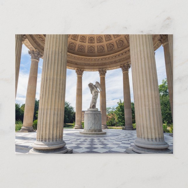Statue von Cupidon, Tempel der Liebe in Versailles Postkarte (Vorderseite)