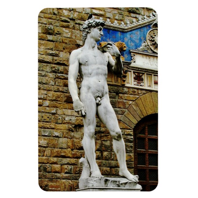 Statue von David Florenz Italien Magnet (Vertikal)