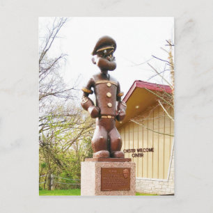 Statue von Elzie Crisler Segars Popeye Postkarte