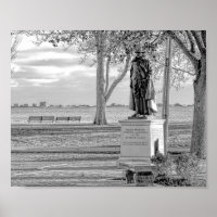 Statue von Gov. William Bradford - Druck