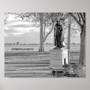 Statue von Gov. William Bradford - Druck Poster
