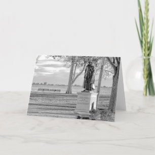 Statue von Gov. William Bradford Karte