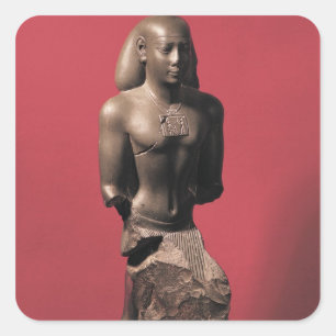 Statue von Iahmes Saneith Quadratischer Aufkleber