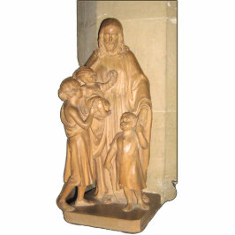 Statue von Jesus mit Kindern Freistehende Fotoskulptur