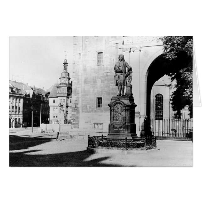 Statue von Johann Sebastian Bach (Vorderseite (Horizontal))