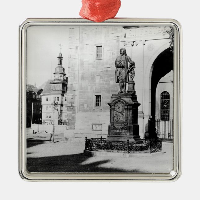 Statue von Johann Sebastian Bach Ornament Aus Metall (Vorne)