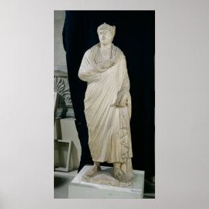 Statue von julianischem der Apostat Poster