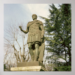 Statue von Julius Cäsar Poster