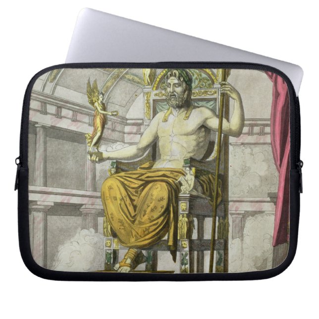 Statue von Jupiter in einem Tempel, von 'Costumi Laptopschutzhülle (Vorderseite)