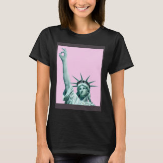 Statue von Liberty Pink Women's Men's USA T-Shirt