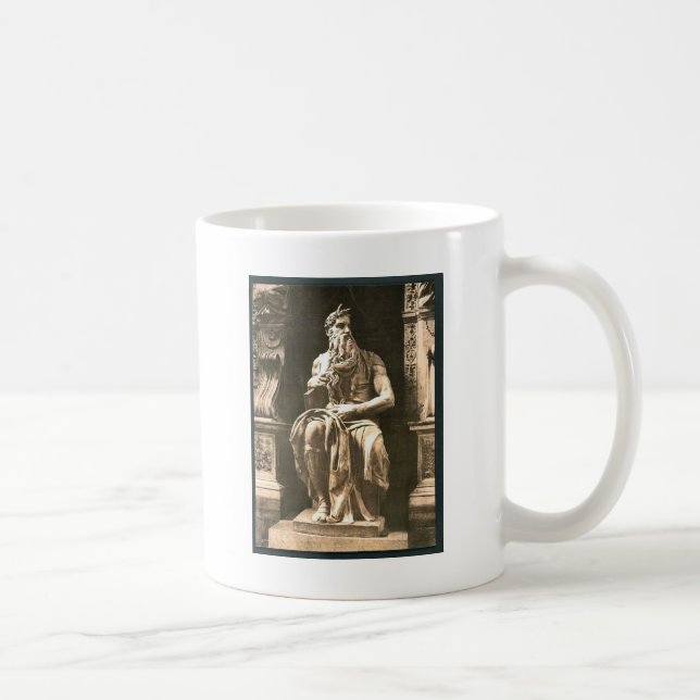 Statue von Michael Angelo, "Der sitzende Moses", R Kaffeetasse (Rechts)