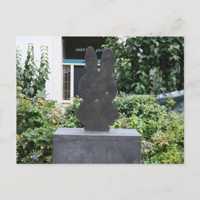 Statue von Miffy Postkarte (Vorderseite)