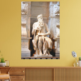 Statue von Moses biblische Canvas Print Picture 1 Leinwanddruck