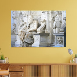 Statue von Moses biblische Canvas Print Picture 2 Leinwanddruck