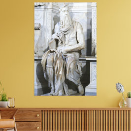 Statue von Moses biblische Leinwand