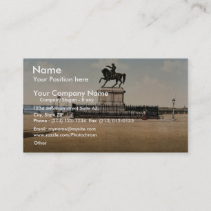 Statue von Napoleon I, Cherbourg, Frankreich Visitenkarte