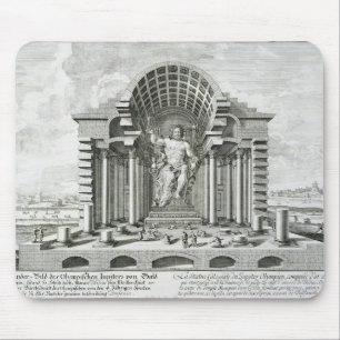 Statue von olympischem Zeus, gemacht durch Phidias Mousepad