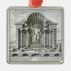 Statue von olympischem Zeus, gemacht durch Phidias Ornament Aus Metall