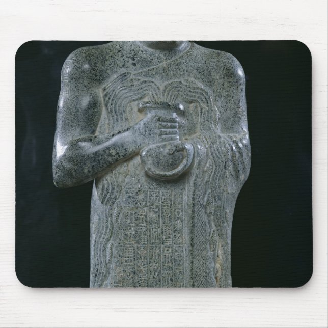 Statue von Prinzen Gudea, c.2150 BC Mousepad (Vorne)