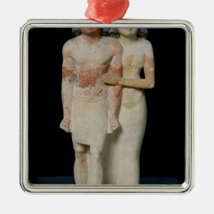 Statue von Raherka und von Meresankh, altes Silbernes Ornament