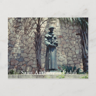 Statue von Saint Anthony of Padua Riverwalk Postkarte