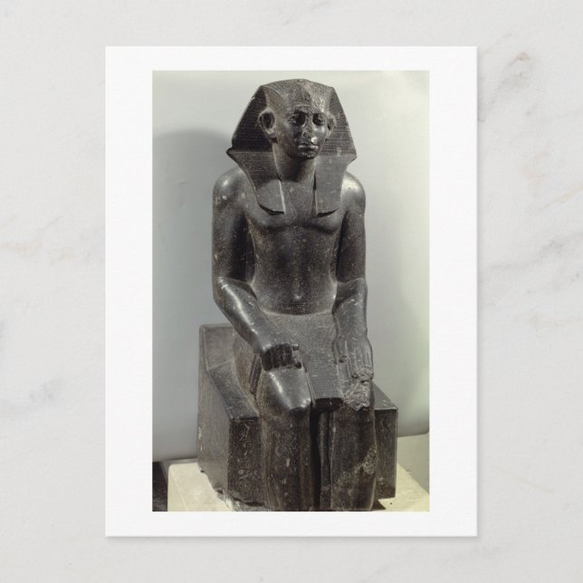 Statue von Sesostris III (1887-49 v. Chr.) als jun Postkarte (Vorderseite)