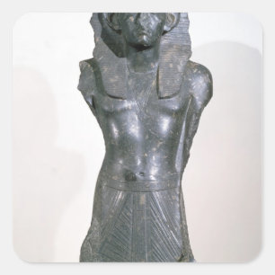 Statue von Sesostris III im Mittelalter Quadratischer Aufkleber