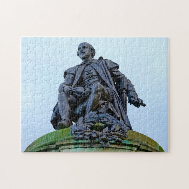 Statue von William Shakespeare Puzzle (Horizontal)