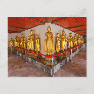Statuen bei Wat Pho in Bangkok Thailand Postkarte