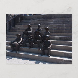 Statuen der Arbeiter des Erie-Kanals Postkarte