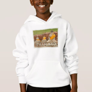 Statuen der Sitting Buddhas   Ayutthaya, Thailand Hoodie