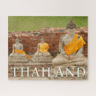 Statuen der Sitting Buddhas | Ayutthaya, Thailand Puzzle