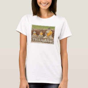 Statuen der Sitting Buddhas   Ayutthaya, Thailand T-Shirt
