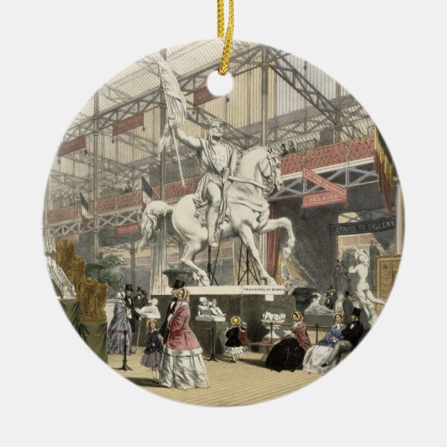 Statuen im Belgien-Abschnitt des großen Exhibi Keramik Ornament (Vorne)