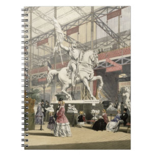 Statuen im Belgien-Abschnitt des großen Exhibi Notizblock