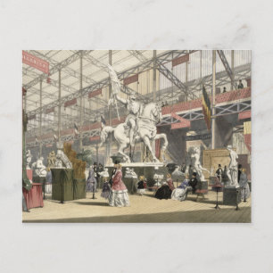 Statuen im Belgien-Abschnitt des großen Exhibi Postkarte