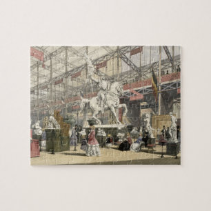 Statuen im Belgien-Abschnitt des großen Exhibi Puzzle