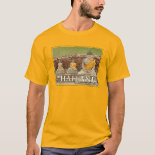Statuen sitzender Buddhas   Ayutthaya, Thailand T-Shirt